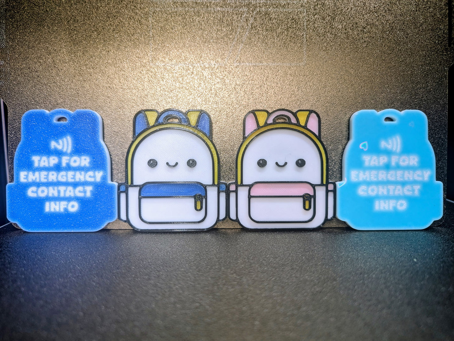 NFC Emergency Book Bag Tags