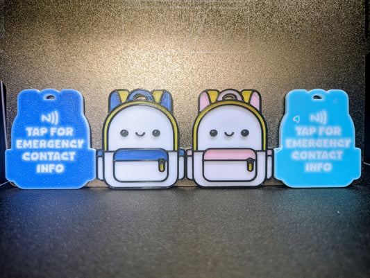 NFC Emergency Book Bag Tags